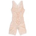 Miniatyrbillede 1 af 8: Blomsterprint mønster Mavekontrol Body Shapewear Slankende talje Trainer Bælte Bodysuit (Khaki)L
