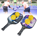 Miniatyrbild 5 av 8: Pickleball-racket i kolfiber, professionell, bärbar, för utomhussporter, optimal bollkontroll