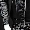 Miniatyrbild 5 av 5: Ståkrage Herr Casual Läderjacka för Vår och Höst XXXL Blå