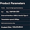 Miniatyrbillede 4 af 5: M.2 NVMe SATA SSD Kabinet Adapter Sort