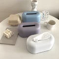 Miniatyrbillede 6 af 8: Nordisk Ins Plast Servietbeholder Enkel Papirholder Dispenser Hjem Opbevaringsboks til Hjem Sovesal Soveværelse Sofabord Restaurant Lyselilla