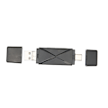 Miniatyrbillede 6 af 8: Hukommelseskortlæser Bærbar Mini 3 i 1 USB C USB 2.0 Micro USB Storage Card Reader med 3 stik