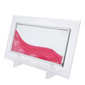 Miniatyrbild 2 av 8: Dynamisk sandbild Rosa Vacker present Tredimensionell Dekoration Prydnad med 2 st bas Rosa