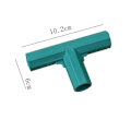 Miniatyrbillede 5 af 5: 3-vejs 16 mm PVC-rørfittings Albueforbindelser til Drivhusramme - Pakke med 2