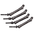 Miniatyrbillede 7 af 8: Forreste og bageste drivaksler i aluminiumlegering holdbare CVD-opgraderingsdele til Traxxas 1/10 RC-bilSort