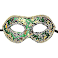Miniatyrbilde 2 av 5: Elegant venetiansk maske for maskerader, danser og karneval - 4 deler