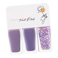 Miniatyrbild 2 av 8: 3-pack Vattenbaserat nagellackset för kvinnor, lätt att skala av, snabbtorkande nagellack för dejting, halloweenfest T08