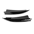 Miniatyrbillede 8 af 8: 2 stk. bagkofanger side diffuser venstre højre til Benz C-klasse Coupe C205 AMG Line C43 C63 2015 til 2021 blank sort