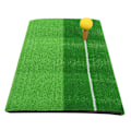 Miniatyrbillede 7 af 8: 28 x 50 cm bærbar golftræningsmåtte med kunstigt græs - Mini putter til udendørs og indendørs træning for begyndere