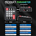Miniatyrbilde 1 av 5: K812 Mekanisk tastatur Kablet Hot Swappable for Win//Game Svart