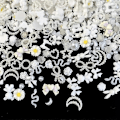 Miniatyrbilde 1 av 5: 50 stk. 3D Flatback Neglepynt Lysende Neglekunstdekorasjoner med Blomster, Hjerter, Kaniner, Sommerfugler, DIY Akryl Neglepynt7