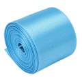Miniatyrbillede 5 af 8: Dobbeltsidet satinbånd rulle 5m/16.4ft længde 38mm/1.5in bredde DIY polyester gaveindpakningsbånd til håndværk hårpynt himmelblå