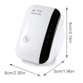 Miniatyrbild 2 av 8: Router Expander 300M sänder förbättrad trådlös wifi-signalförstärkare Nätverksrepeterare EU-kontakt 100‑240V
