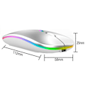 Pikkukuva 2 / 5: Langaton hiiri, LED-hiiri (BT 5.1+2.4G) Ladattava ja äänetön Bluetooth-hiiri, 2.5G langaton
