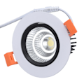 Miniatyrbillede 8 af 8: Indbygget belysning 7W Hvidt lys 6000K 75mm Hul Justerbar vinkel LED loftslampe til køkken soveværelse 100‑264V
