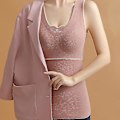 Miniatyrbild 3 av 5: Slank Sömlös Skinnfärgad Camisole med Inbyggd BH för Kvinnor