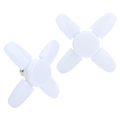Miniatyrbilde 8 av 8: 2 stk 28W 2800LM LED Deformerbar Garasje Vifteformet Lyspære Lagerhall Taklampe