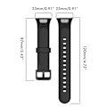 Miniatyrbilde 6 av 7: Reservedeler kompatible med Xiaomi Mi Band 7 Pro Myke Silikonarmbånd Pustende Justerbar Håndleddsstropp