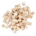 Miniatyrbilde 4 av 8: 100 stk tre terninger furukvadrat blanke blokker for DIY håndverk tidlig barndom puslespill leketøy 10mm