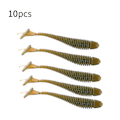 Miniatyrbilde 5 av 8: 10 stk 5 cm myke kunstige fiske lokker larve orm agn fiskeutstyr tilbehør A