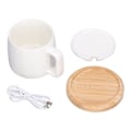 Miniatyrbild 1 av 8: 200 ml kaffekoppsvärmare 55 ℃ konstant temperatur mjölk koppvärmare USB-driven vit kopp värmebas