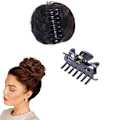 Pikkukuva 2 / 8: Clip in Messy Bun Messy Hair Bun Hiussolmio Pidennetty kynsipidike naisille naisille tytöille