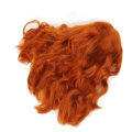 Miniatyrbild 6 av 8: Peruk Värmebeständig Soft Touch Mångsidig Orange Curly Peruk med Air Bangs för Halloween Konserter Temafester Bröllop Datum