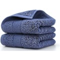 Miniatyrbild 1 av 4: Premium Bomullshandduksset för Hushåll eller Hotell 2 Delar Lyxigt Mjuk och Extra Tjock Mycket Absorberande Handduk 2 X 170G / 14 X 30 Tum (Blå-2 Pack) ,