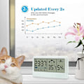 Miniatyrbillede 5 af 5: Digital Hygrometer Elektronisk Temperatur- og Fugtighedsmåler med LCD Tid og Dato Display_SZXM