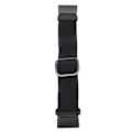 Miniatyrbillede 3 af 8: Elastisk urløkkebånd til Redmi Watch 2 Justerbart legeringsstik vævet nylon sportsurbånd sort