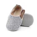 Miniatyrbild 4 av 5: Baby Prewalker Bomull Mjuka Sulor Förhindra Halkning Andas Gå Lära Skor för Vår Sommar Grå 12cm/4.72in 29.2g/1.03oz