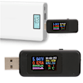 Miniatyrbild 6 av 8: LCD-skärm USB testare Laddare Detektor Digital Voltmeter Amperemeter Spänningsmätare DC4-30V (svart)
