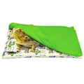 Miniatyrbild 5 av 5: Varm Tyg Sov-påse Gömställe för Skäggagam och Leopardgecko 2-pack Grön