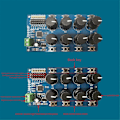 Miniatyrbillede 5 af 5: 8CH Drejeknap Servo Driver 8-vejs Controller Board Servo Controller