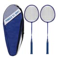 Badmintonracket Lätt Bekväm Järnlegering Amatör Dubbel Badmintonracketset för Nybörjarträning