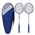 Miniatyrbild 1 av 8: Badmintonracket Lätt Bekväm Järnlegering Amatör Dubbel Badmintonracket Set för Nybörjarträning