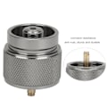 Miniatyrbillede 7 af 8: US Standard Propan Komfur Tank Refill Adapter Brænder Converter med automatisk afbrydelse af gas