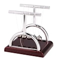 Miniatyrbillede 5 af 8: Newtons vugge Stålbalancebold Fysik Videnskab Pendulum Skrivebord Sjov legetøjsgave