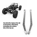 Miniatyrbillede 8 af 8: Aluminiumlegering Øvre Fjæringslenker Fjernkontroll Bil Tilbehør for 1/10 Axial 90018 RC CrawlerSølv