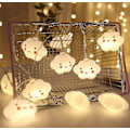 Miniatyrbild 1 av 5: Hjärtformade LED-ljusslingor för inomhusdekoration Tyglampor för flickrum