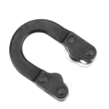 Miniatyrbilde 3 av 3: Metal Ultimate Hunting Loop D-ringspenne Bueskyting Pil og bue skytedeler (svart)
