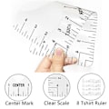 Miniatyrbilde 2 av 5: 3 PTFE-ark for varmepresse, 8 T-skjorte-guide, 1 varmebestandig tape