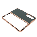 Pikkukuva 7 / 8: Puhelimen suojakotelo Samsung Galaxy Z Fold 4:lle Nano Plating Aito nahka naarmuuntumaton vihreä