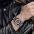 Miniatyrbillede 3 af 5: Alpine Loop Nylon Armbånd til Apple Watch Series 8/7/6/3/5 - Ultra Kompatibelt Urrem 42mm 44mm 45mm 49mm hvid-sort