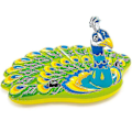 Miniatyrbild 2 av 4: Jätte Uppblåsbar Påfågel Badflotte Poolflotte Ride-on Badring Vuxna Barn Vatten Holid DGZD