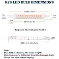Pikkukuva 5 / 5: 10 W LED R7s polttimo 118mm lämmin valkoinen 2 kpl