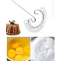 Miniatyrbilde 4 av 5: Flat Spiral Visp i Rustfritt Stål med Silikonbinding 25cm Oppvaskmaskinsikker Ideell for Sauser og Vanskelig Å Nå Områder