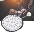 Miniatyrbillede 5 af 8: SL28 Three Hands Quartz Movement Date Watch Armbåndsur reparationstilbehør (dobbelt kalender)