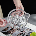 Miniatyrbillede 2 af 5: Glas Citronpresser med Håndtag og Dobbelt Dysespids