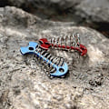 Miniatyrbilde 4 av 4: 10 stk. Justerbare Plankegulv Fjæranker Teltplugger Spenne Utendørs Markise Dekk Faste Spiker Camping Zekai